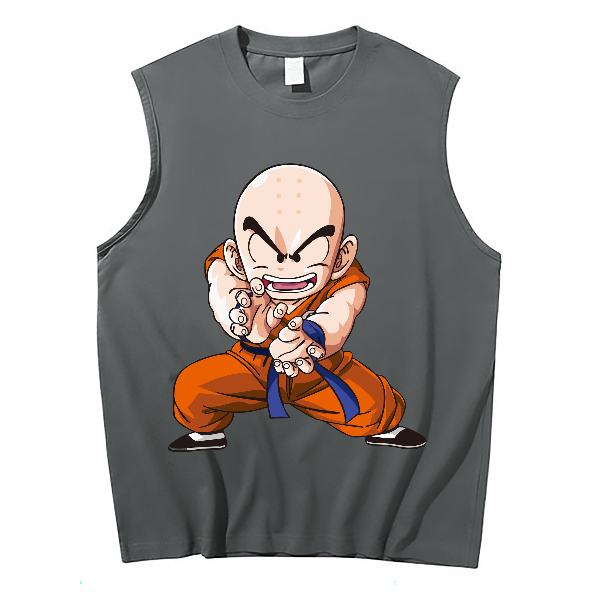 （画像用） ドラゴンボール クリリン DRAGON BALL krillin コットン100％タンクトップ（フロントプリント）